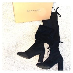 Francesca’s Black knee high boots